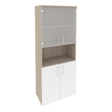 Шкаф высокий широкий ONIX O.ST-1.4 Дуб Аттик/Белый_0