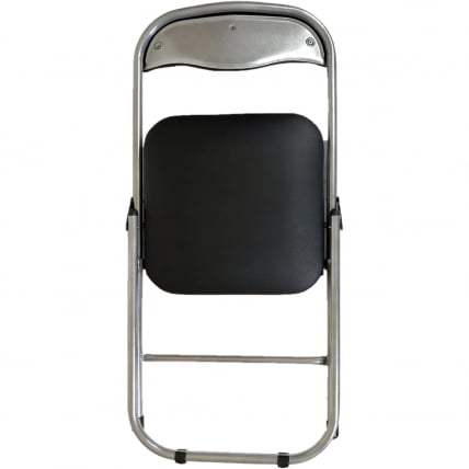 Стул складной для дома и офиса РС04 кожзам Черный_2