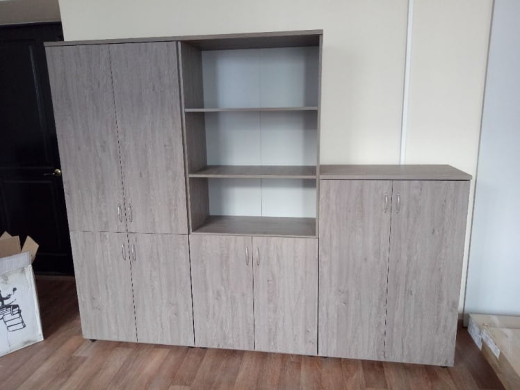 Шкаф высокий полуоткрытый Twin 16.16.141 Дуб Верцаска_4