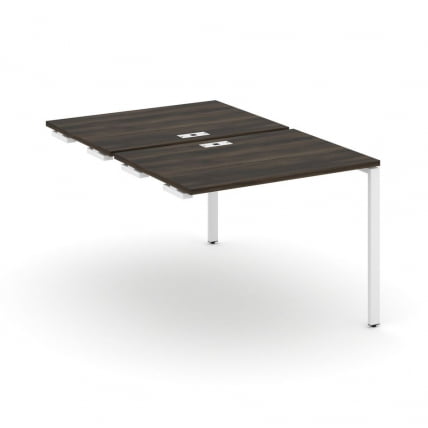 Двойной стол-приставка к опорным тумбам/шкафам CONCEPT CN.DSPR-001 Дуб Мали Белый_0