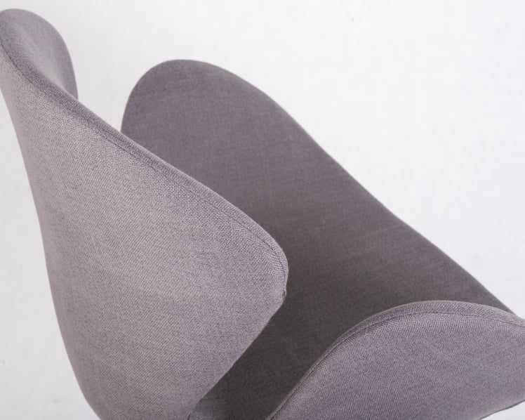 Кресло дизайнерское DOBRIN SWAN Серая ткань IF11_8