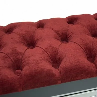 Банкетка Грейс Дуб шампань Бордовый_1