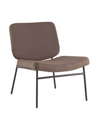 Кресло Эбигейл велюр коричневый, каркас серо-коричневый_0