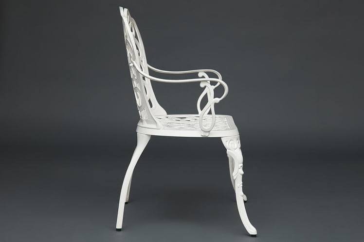 Скамья Secret De Maison Symphonie алюминиевый сплав, 95х56х92см, butter white_3