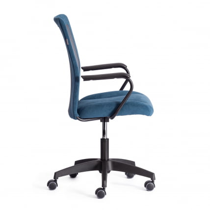 Кресло STAFF флок/ткань, синий/серый, 32/W-12_1