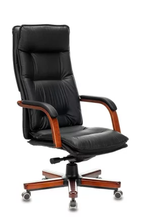 Кресло руководителя Бюрократ T-9927WALNUT/BLACK_0