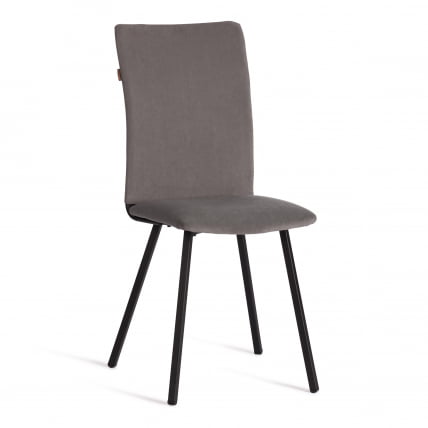 Стул обеденный La Rousse велюр, серый/черный, 29, 49х50х93_0