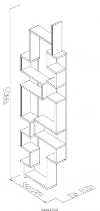 Стеллаж Twist Орех_1