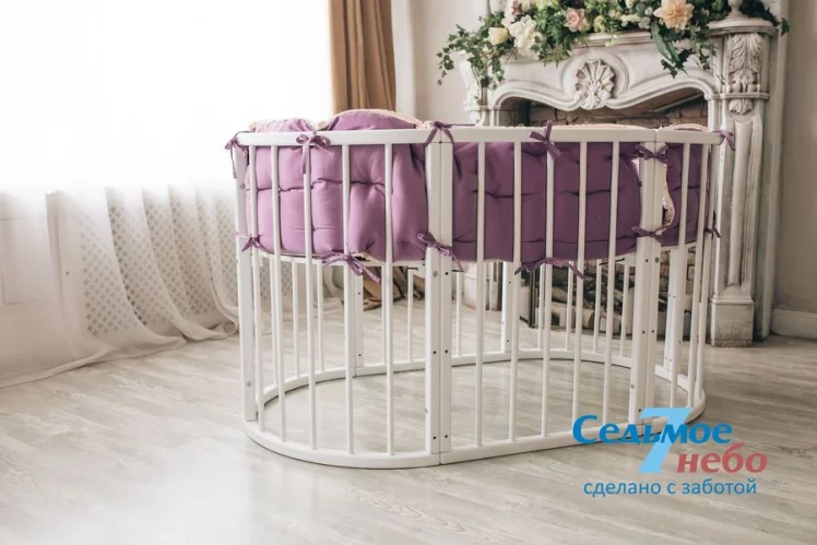 Кровать-трансформер 6-в-1 Merry Happy 01 Белая_19