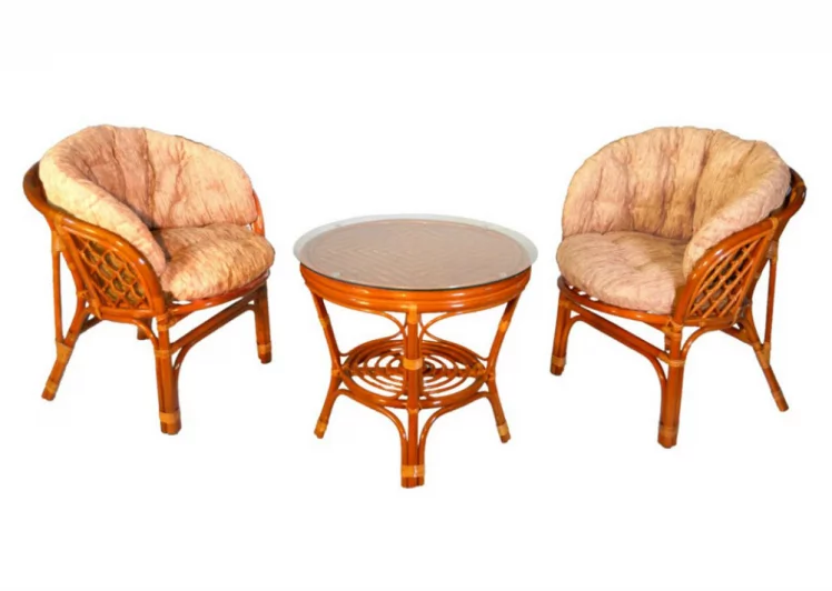 Комплект Багама дуэт, подушки светлые полные Bahama14 коньяк_0