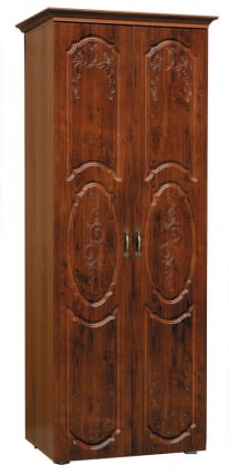 Шкаф-2-х дверный со штангой от набора для гостиной Грация 8.1 Итальянский орех/Кедр_0