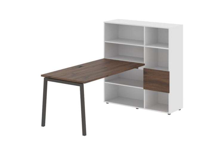 Рабочая станция EDIS ELRST 1215 Дуб Денвер темный Мокко Белый_0