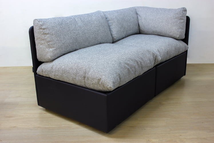 Диван двойной Кубэ с 1 подлокотником левым/правым модульный тафт / taft_1