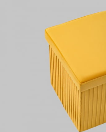 Пуф складной с ящиком Store Square желтый_5