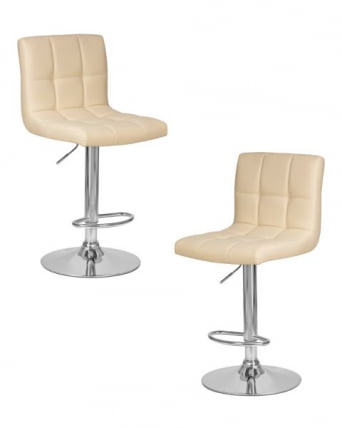 Стул барный DOBRIN CANDY (кремовый) 2 шт_0