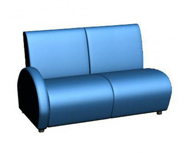 Диван двухместный подлокотник правый Клауд V-600/7_1