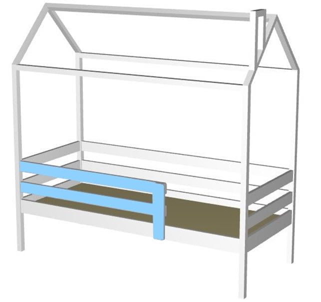 Кровать-домик RooRoom кд-3 Белый_1