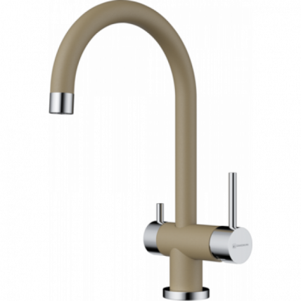 Смеситель Омоикири Йамадэ-Ка Латунь/Гранит/Карамель / Omoikiri Yamada-Ca_0