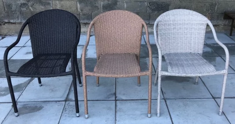 Плетеное кресло из искусственного ротанга AFM-318G-Light Grey_4