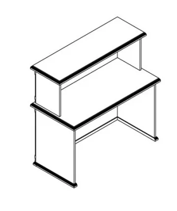 Стойка ресепшен RMS 120 Орех Даллас_5