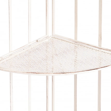 Этажерка угловая Secret De Maison Nicole (PL08-10338) стальной сплав, античный белый, 48х33х159 см_4