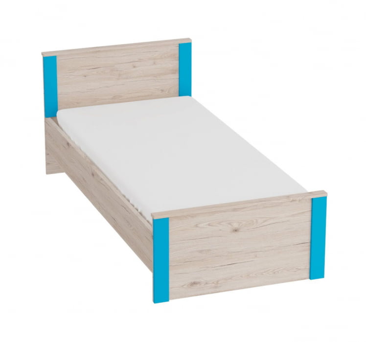 Каркас кровати Скаут 900 (дуб бонифаций,софт тач индиго)_0