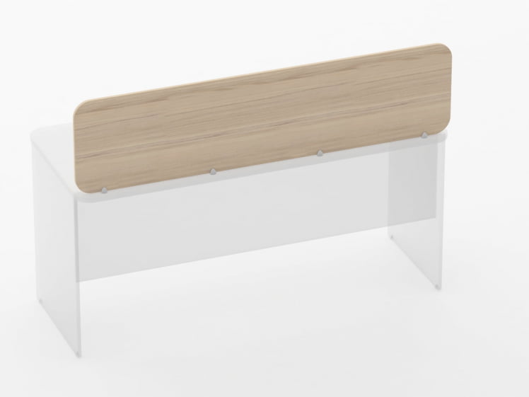 Экран разделительный прямой Glassy 5.14.16 Дуб молочный_1