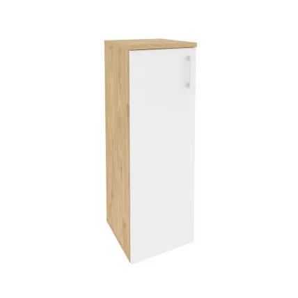 Шкаф средний узкий левый ONIX O.SU-2.3(L) Тиквуд Светлый/Белый_0