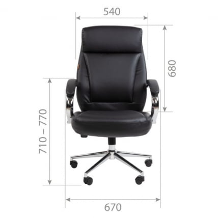 Кресло руководителя Chairman 794 экокожа Черный_4