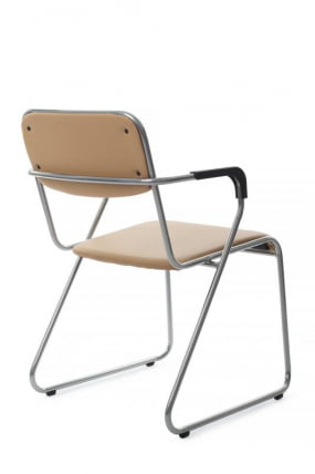 Кресло Nix Plus RCH OMKL-04 Бежевый/Металл окрашенный Хром_2