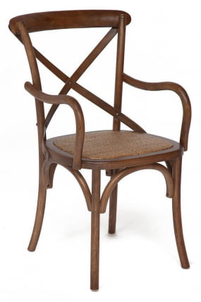 Стул с подлокотниками CROSS (mod.CB2008) дерево береза, 91х55х52см, манго (№4)_0