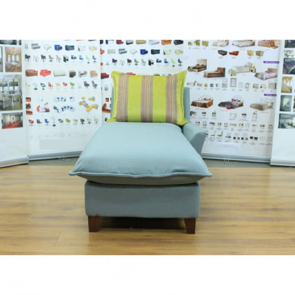 Оттоманка Хадсон правая серо-зеленый/желтый полоса_2