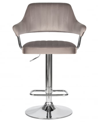 Стул барный DOBRIN CHARLY Серый велюр MJ9-75_5