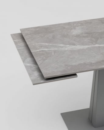 Стол Арнон 120-180/80/76 см керамика Larka grey_1