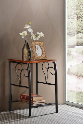 Тумба прикроватная ПИCCОЛО Черный/красный дуб / PICCOLO_4