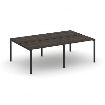 Рабочая станция двухсторонняя на 4 места CONCEPT CN.DRS-006 Дуб Мали Черный_0