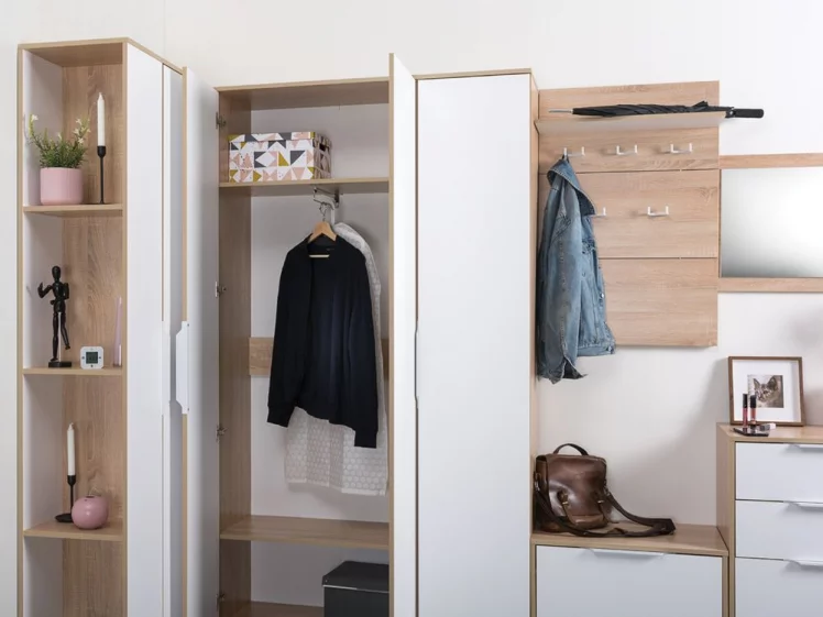 Прихожая Куба комплект №1 Дуб сонома-белый премиум_2