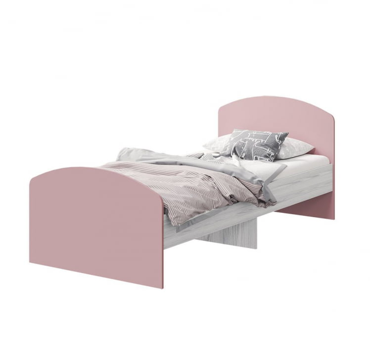 Кровать детская Лило, ясень анкор светлый/пепельная роза_0