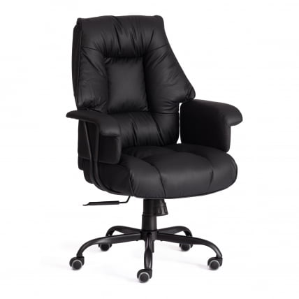 Кресло руководителя BROOKLYN кожзам, черный_0