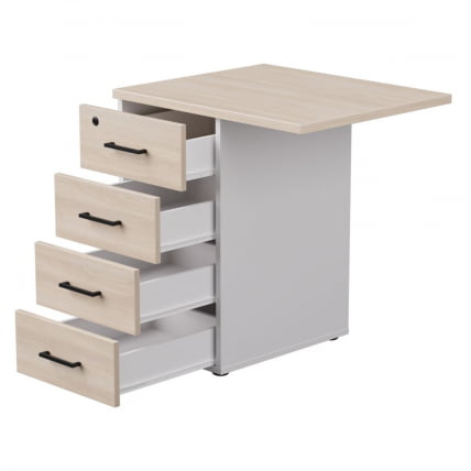 Тумба приставная с топом Everprof EVO 254Т2203 Дуб Соната Белый_1