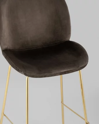 Стул барный Beetle gold Коричневый_7