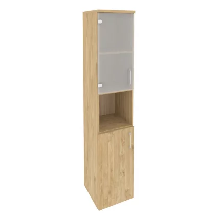 Шкаф высокий узкий левый ONIX O.SU-1.4(L) Тиквуд Светлый_0