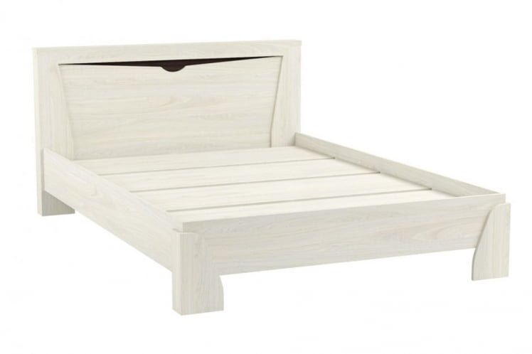Кровать 1400 Лючия 33.08-01 с настилом Ясень анкор светлый Венге_1