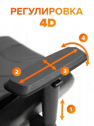 Кресло геймерское Everprof Tiger Сетка Серый_15