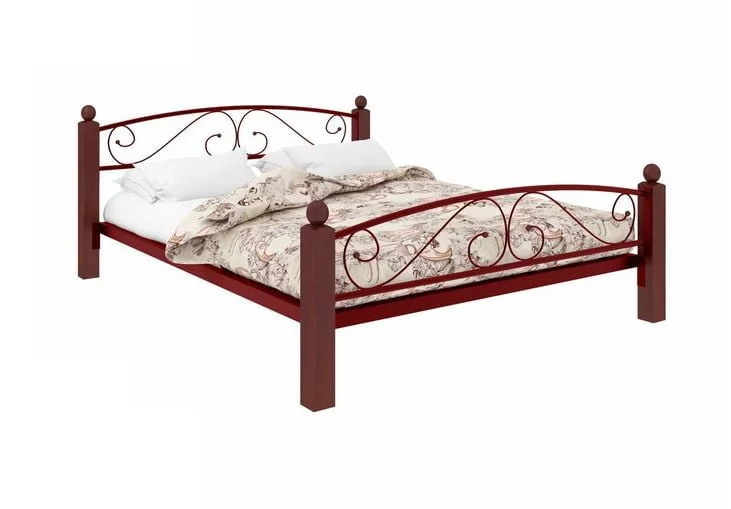 Кровать Вероника Lux Plus 1800х1900 Красная_0