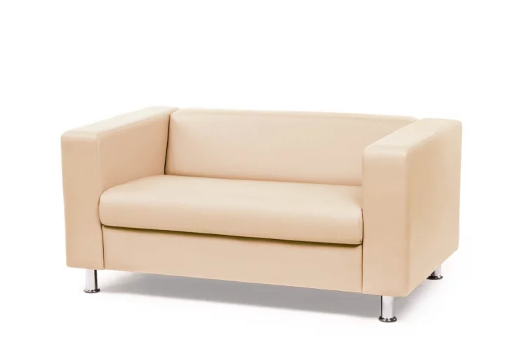 Диван Алекто двухместный Consul Ivory (кожа)_0