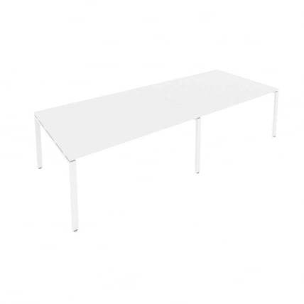 Переговорный стол (2 столешницы) Metal System Б.ПРГ-2.4 Белый_0