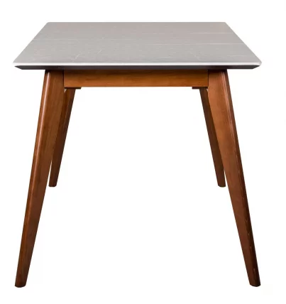 Стол раскладной Лунд 120-160 ОРЕХ-Мрамор Бьянко_2