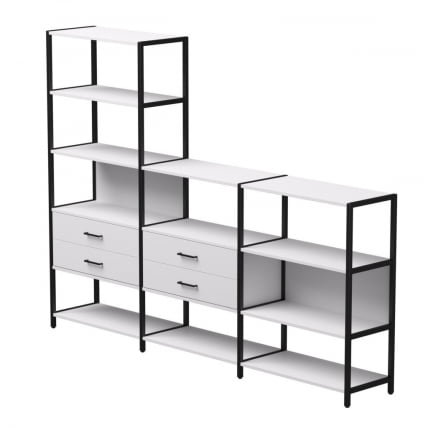 Набор стеллажных систем Everprof EVO №11 Белый Черный_0