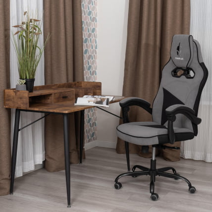 Кресло Арена металБЛ велюр, серый/черный, 29/35 / Arena metalBL_16